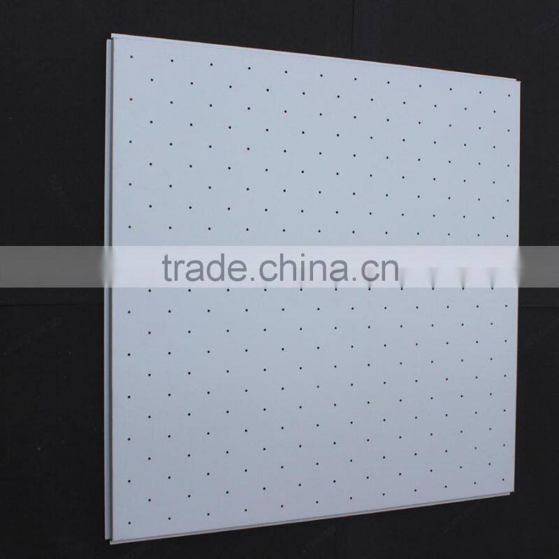 Round Diagonal Perforations Suspended Metal Ceiling Aluminum False Ceiling