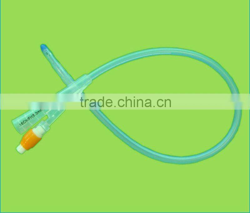 Silicone foley catheters