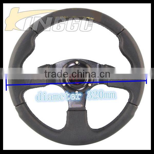 Hot Selling Flat Plate PVC Car Steering Wheel