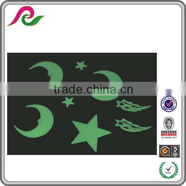 Glow in dark pvc 3d wall stickers home decor