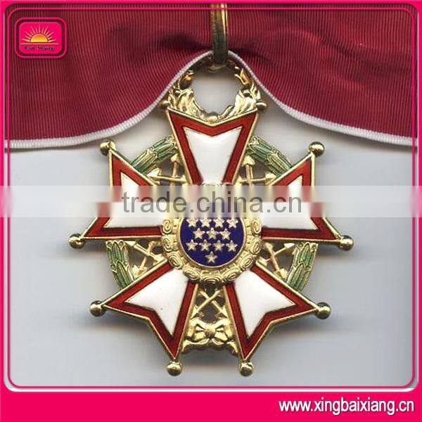 souvenir gold army war military badge medallions medal with pin