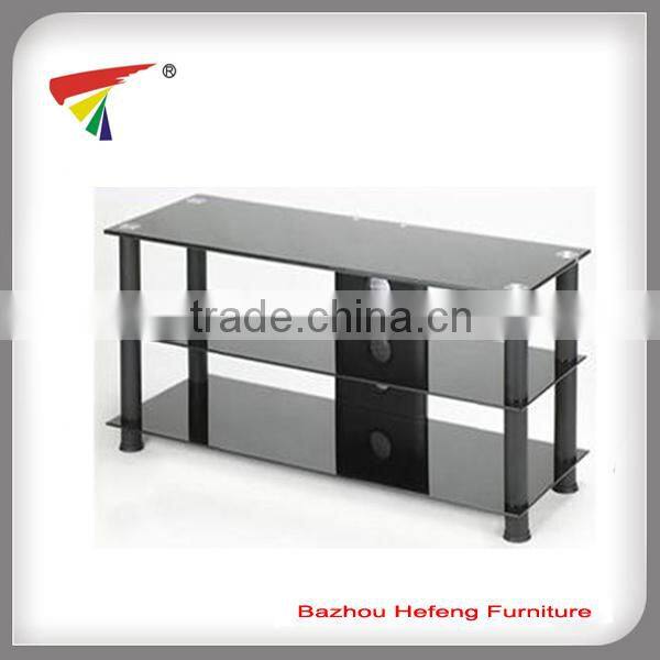 Most practical black plasma glass tv stand