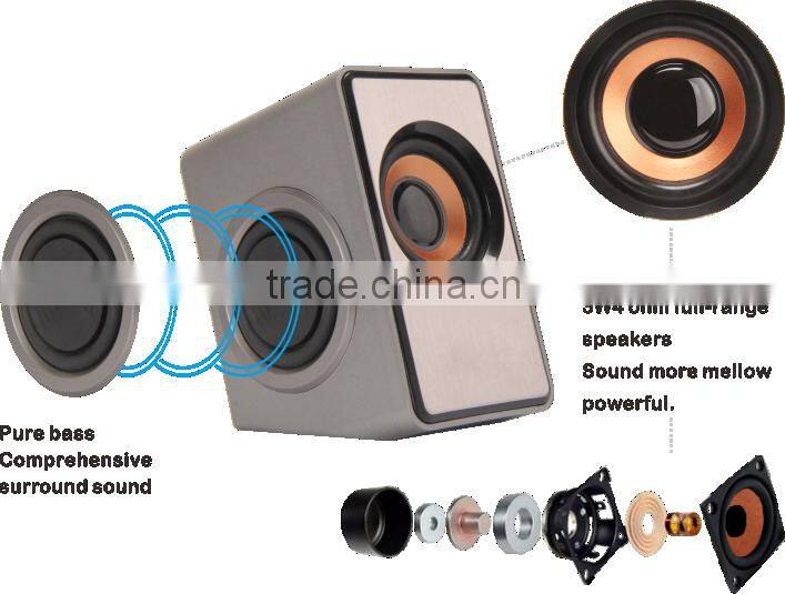 Supply multimedia speaker,3W*2watt rms subwoofer speaker