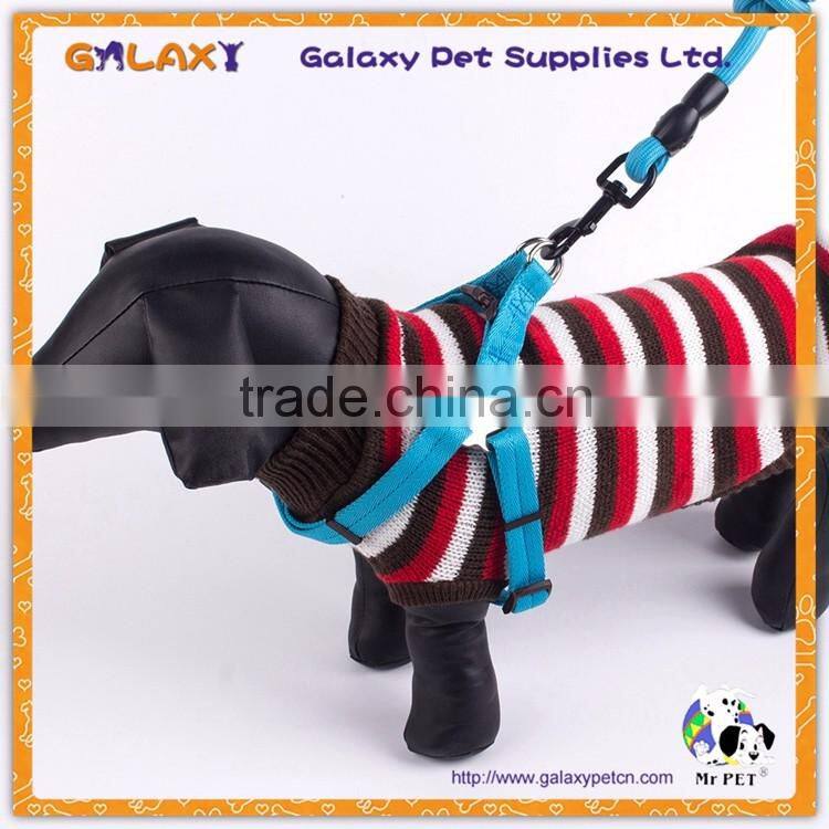 Custom nylon adjustable buckle dog collar and leash, sell well dog leash