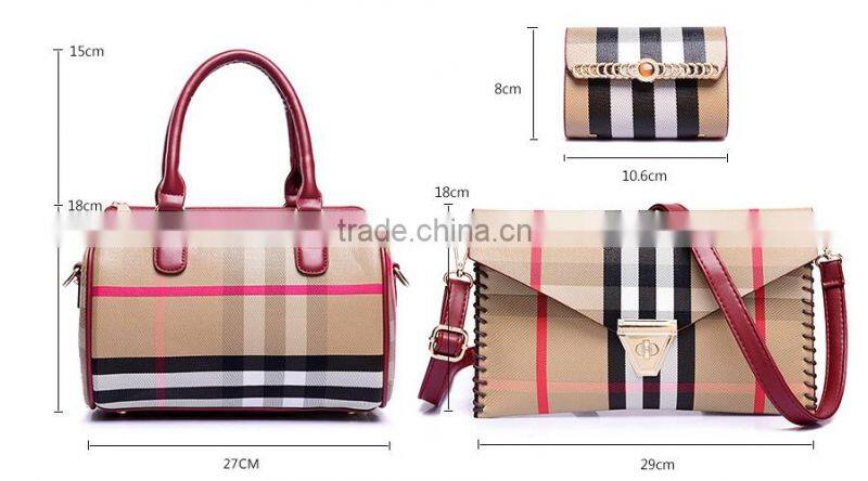 New Designer Wholesale Collage Frame Women Leather Fashion Handbag