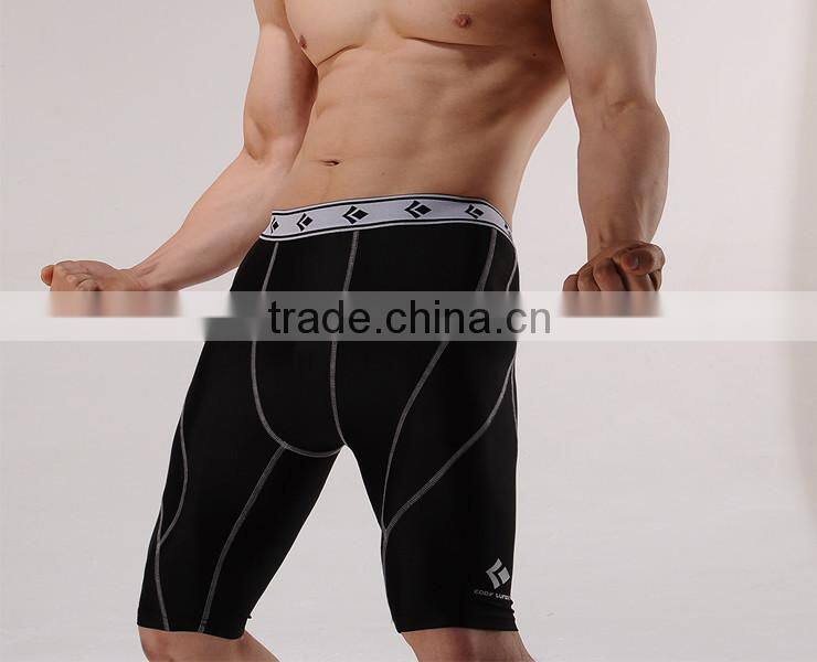 HOT! Summer Men's Compression Outdoor Jogging Running Curve Shorts Sport Fitness Training Tight Wicking Quick Drying Gym Shorts