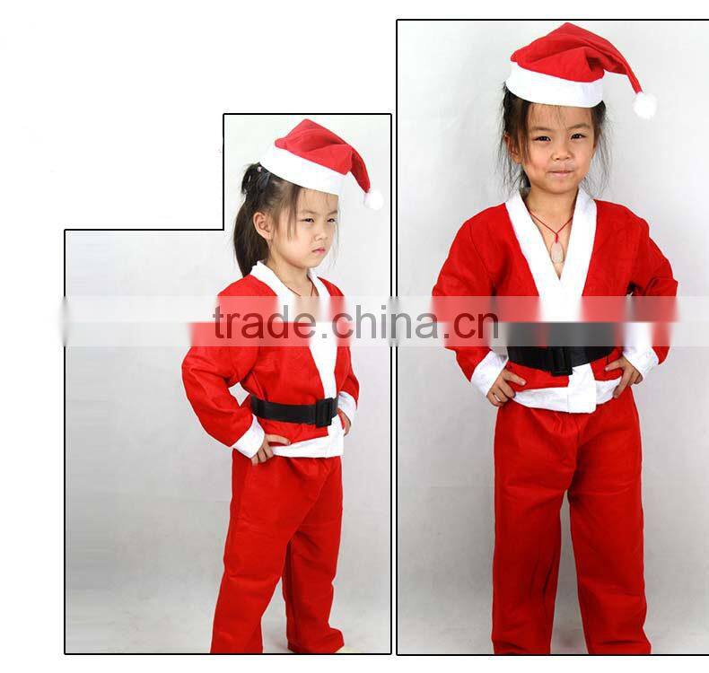 2014 children girls and boys Christmas clothes Costume Strap Dress Nightwear Sleepwear