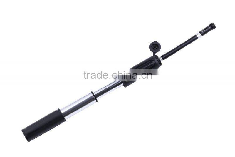 Bicycle Accessories Pocket Bike Inflator with Hidden Flexible Hose
