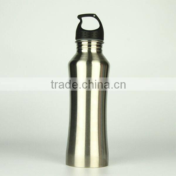 high quality single wall stainless steel water bottle