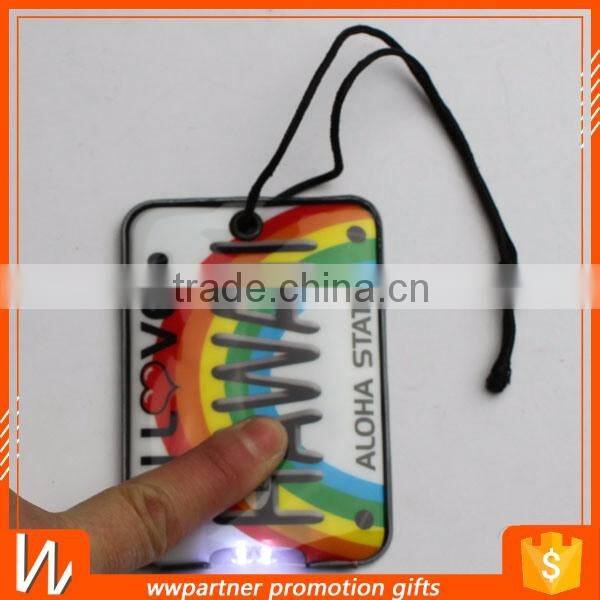 Custom Shaped Luggage Tag with Led Light