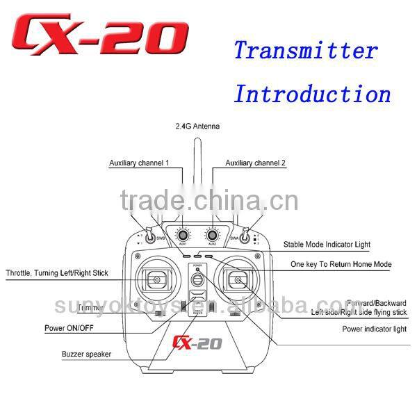 CX20 RC Quadcopter with GPS Altidude Hold System, Quadcopter GPS