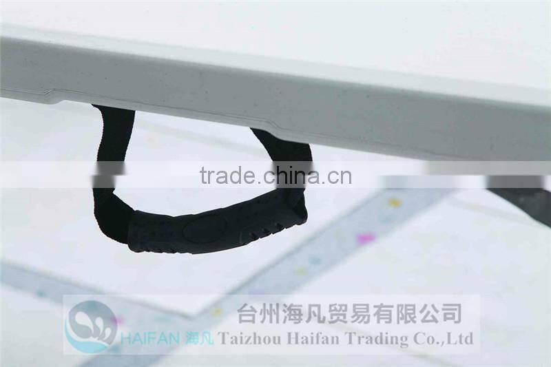 durable180cm white outdoor plastic folding study table and chair with lock/high quality plastic study table