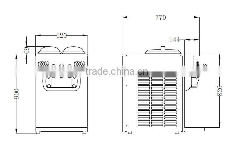 Portable 3 three flavors Mico-computer controlled system latest yogurt machine