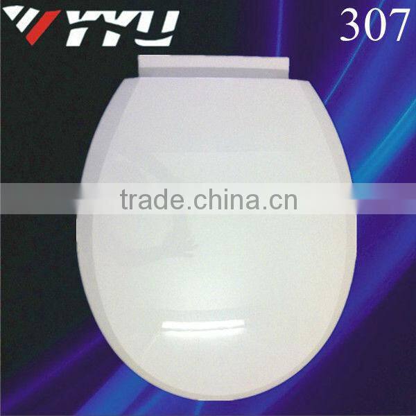 New fashion round plastic black and white toilet seat 307