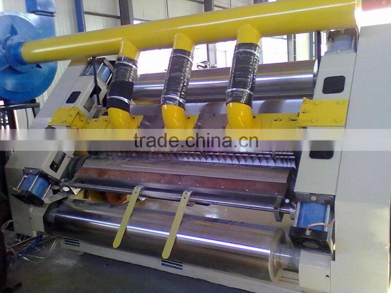 Single facer machine to making corrugated cardboard and carton used corrugated carton box making machine