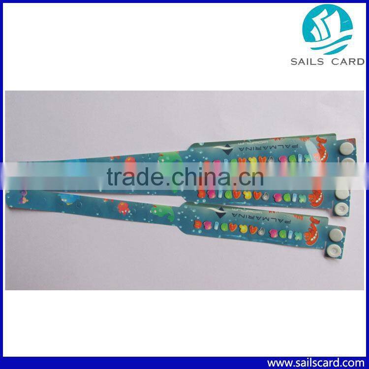 13.56mhz Disposable RFID PVC Wristband for Hospital, Events, Concerts