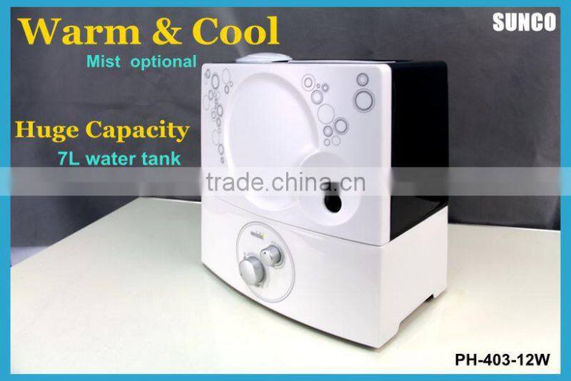 Huge water tank 7L ultrasonic Warm mist humdifier cool mist humidifier