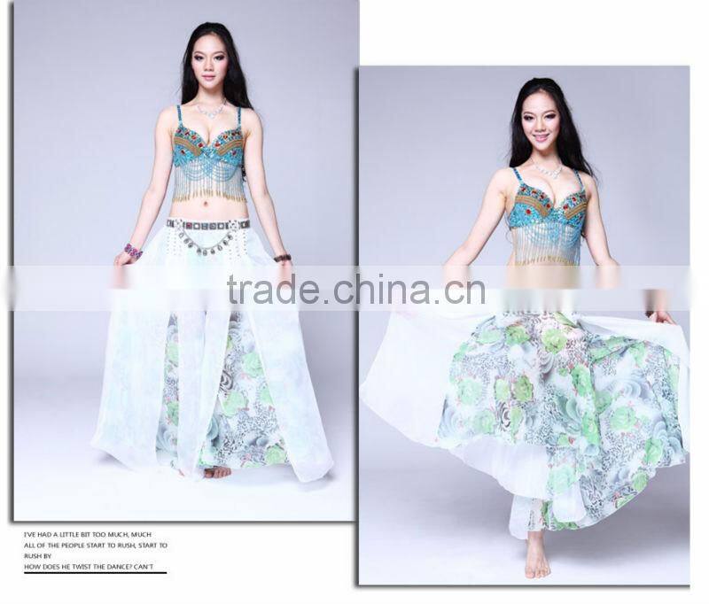 Silk Nice Expansion Beautiful Comfortable Belly Dance Skirt Pants(2131)