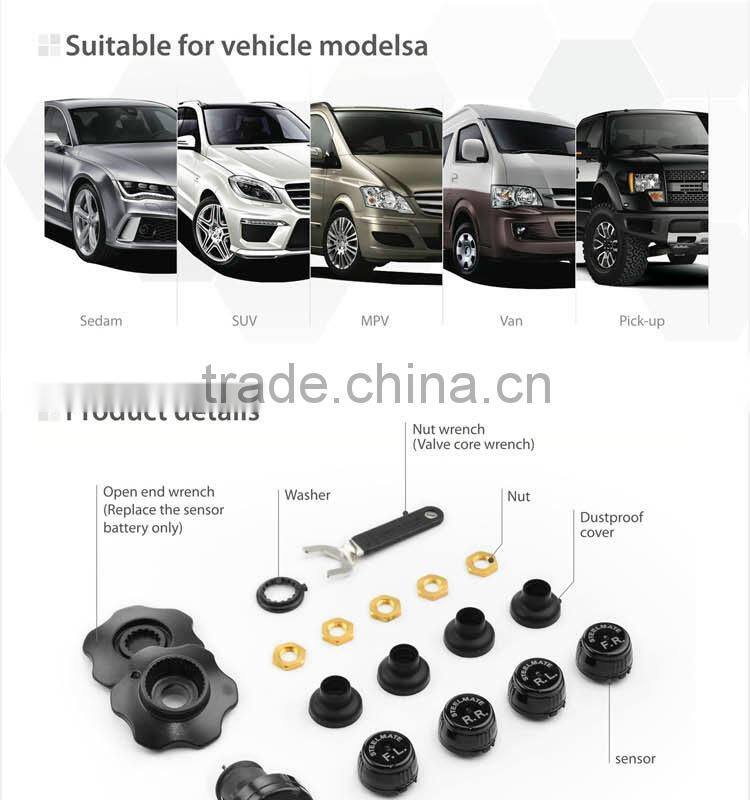 2015 Steelmate TP-74B lcd monitor tpms remote type pressure monitor system,rv monitors, automobile tires
