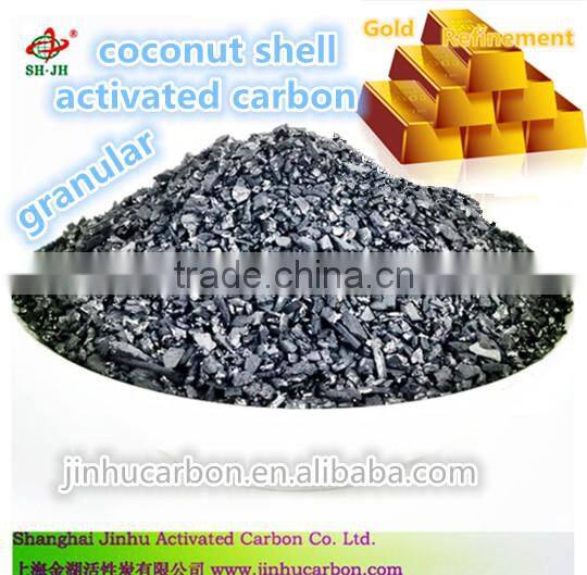 Granulated coconut shell activated carbon for gold mining purification