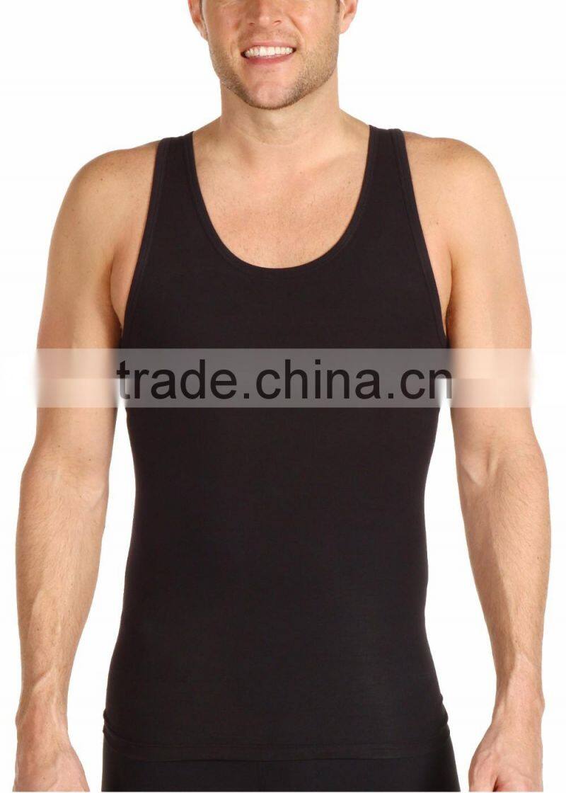 Ramax Custom Men Black Compression Bodybuilding Tank Undershirt Top