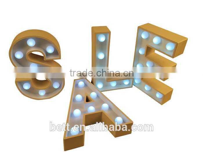 Led crystal bulb white ,red ,pink heart shape marquee letters lights for wedding decoration