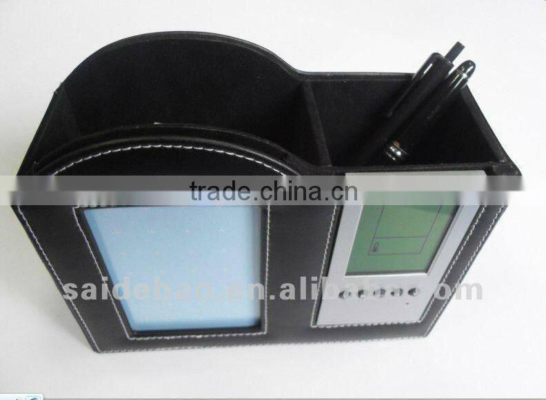 Leather portfolio case for pen