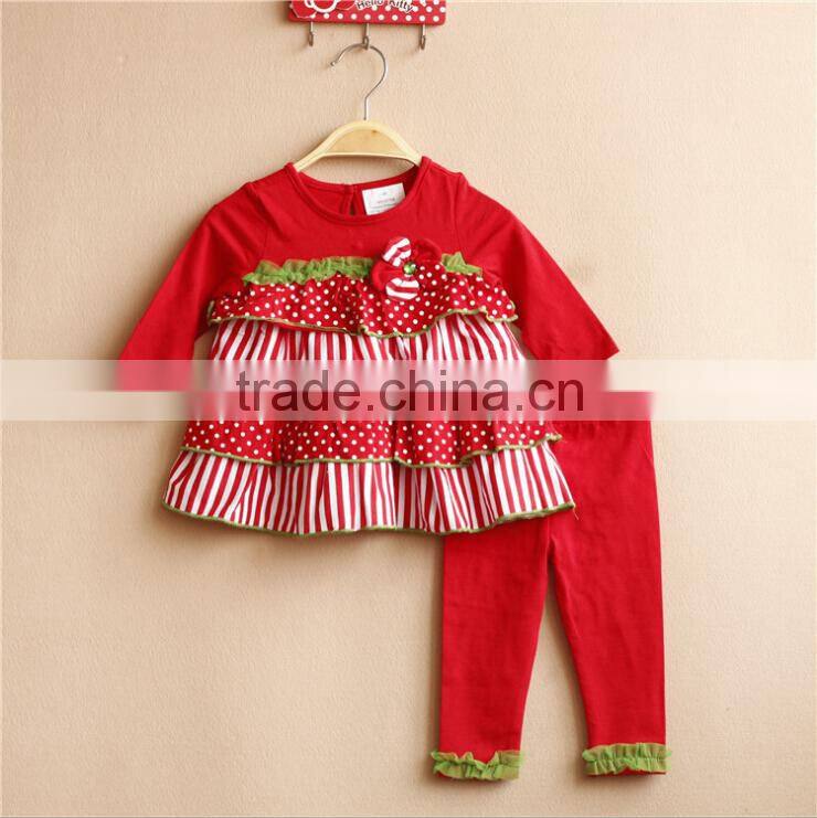 Christmas tree little girls boutique remake clothing sets