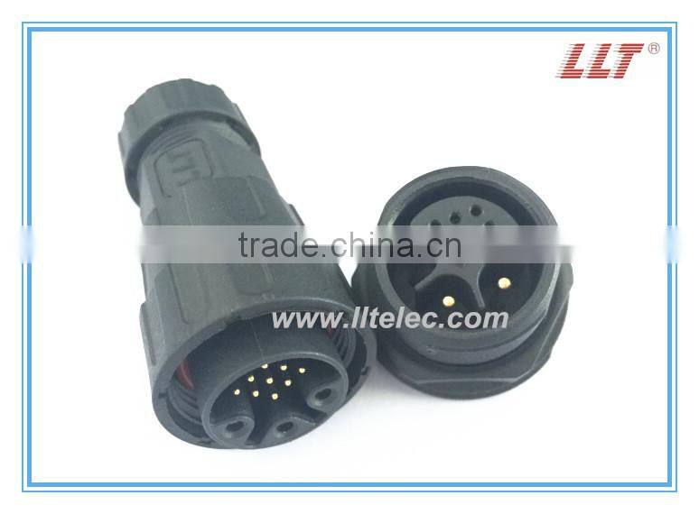 IP67 3+9 poles power and signal connector straight electrical connector