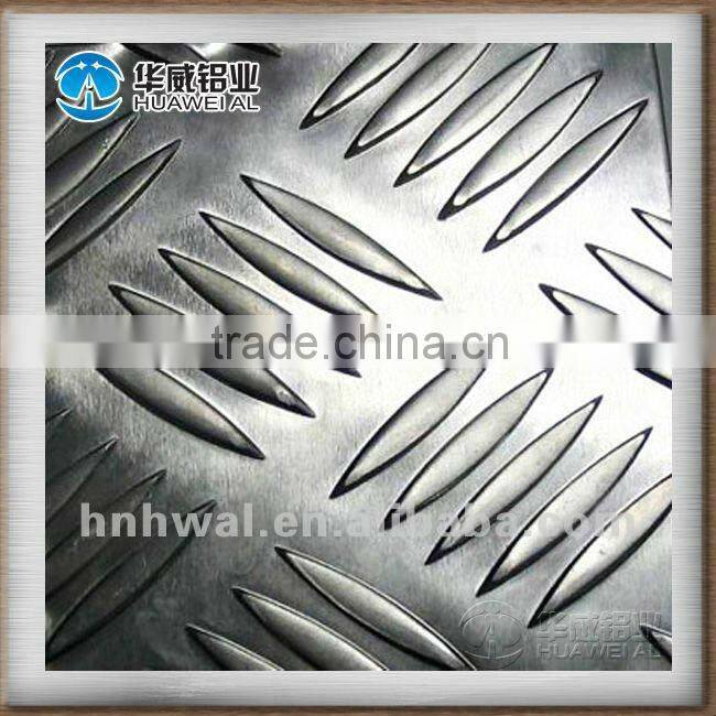 kitchen flooring 5-bars pattern Aluminum tread plate