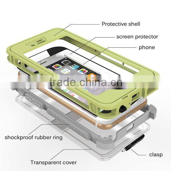4.7 Inch Universal Glow In Dark Cover Case Waterproof Case for iPhone 6 6S for Swimming Diving