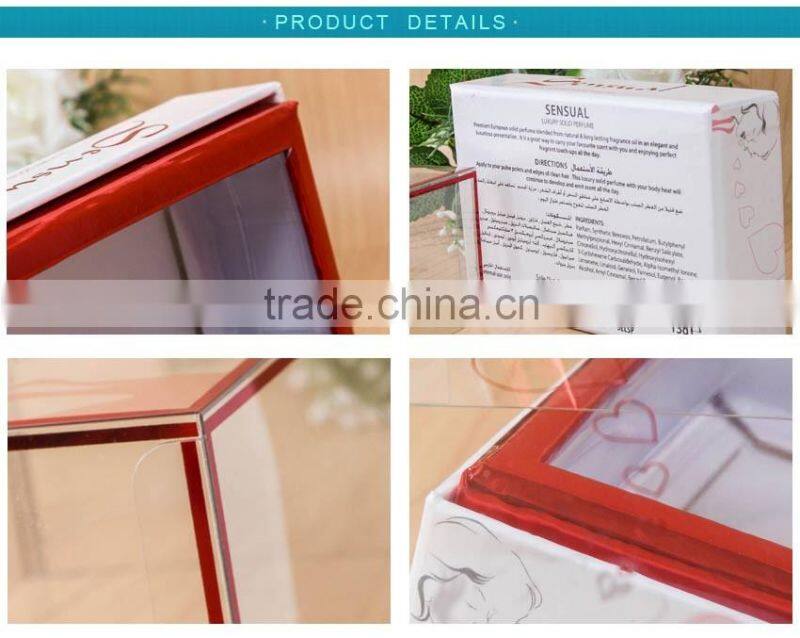 Popular design small cardboard display boxes with clear lid & blister tray