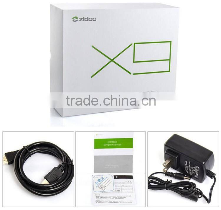 ZIDOO X9 MSTAR Android 4.4 Smart TV Box Quad Core KODI/XBMC TV Box 2G/8G 4K H.265 Zidoo TV Box