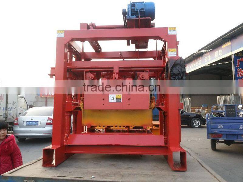 QTJ4-40 concrete blocks molding plant/concrete brick manufacturing unit/price cheap small stationary brick machine