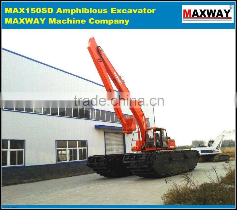 4x4 Full Drive ( 4WD ) Wetland Excavator Equipped, CE , EPA , SGS, ISO , Model: MAX220SD-4