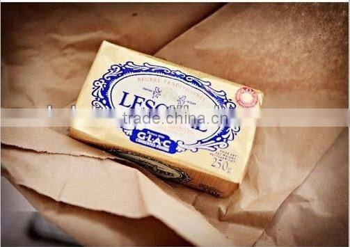 High quality printed greaseproof aluminum foil butter package