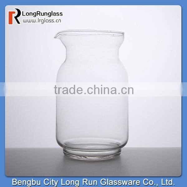 LongRun 1840ml unique design transparent heavy thick clear restaurant use glassware water glass container manufacture