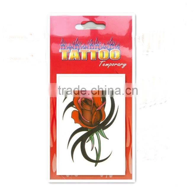 Customized watertransfer body art temporary tattoo sticker