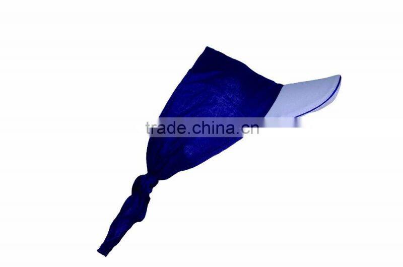 100% cotton sun visor with bongrace sandwich banama hat and cap