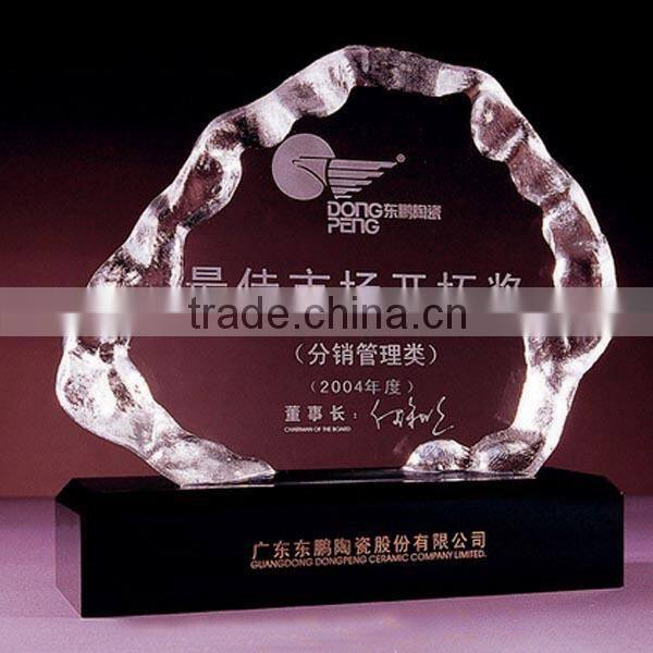 Transparent Crystal Iceberg for Crystal office Decoration