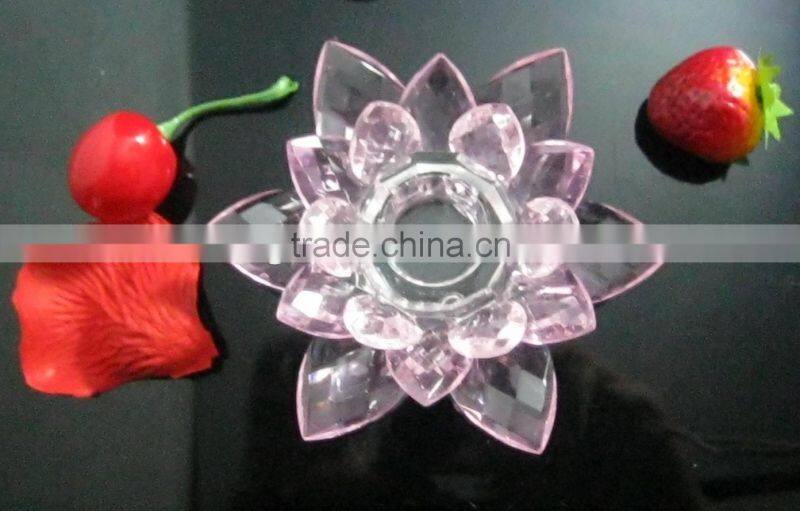 Elegant crystal candlestick glass candlestick