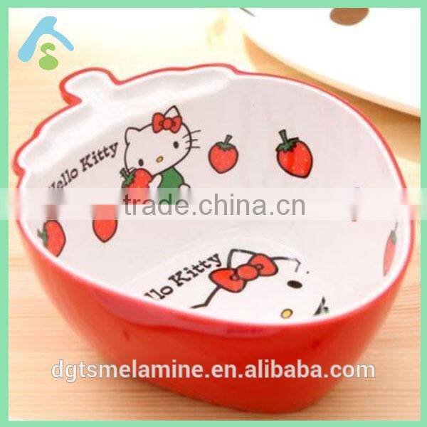 Melamine round bowls with cartoon logo