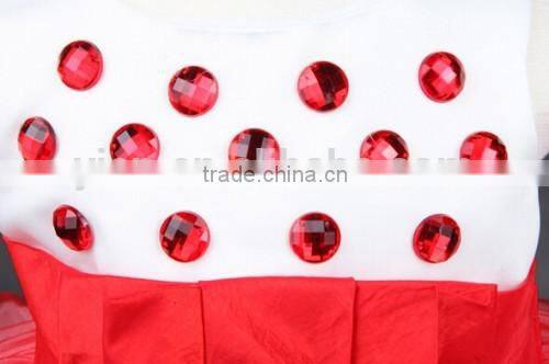 Children Girls Kids Dresses Crystal Knee Length Kids Dresses