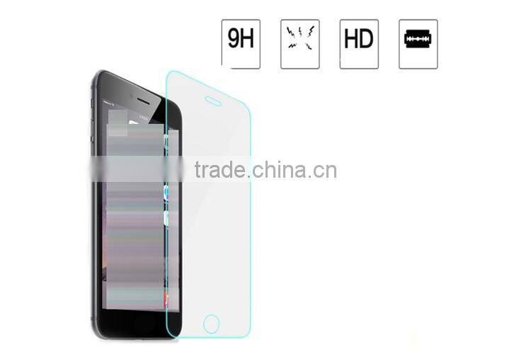 Alibaba China wholesale price custom packaging 9H 3d tempered glass screen protector for iphone 7