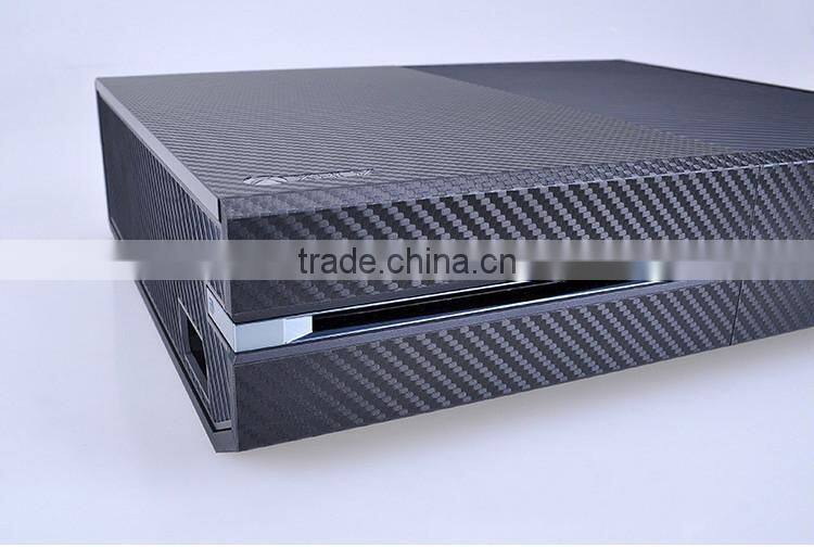 high quality 3D carbon Fiber vinyl Console skin sticker for Xbox One console