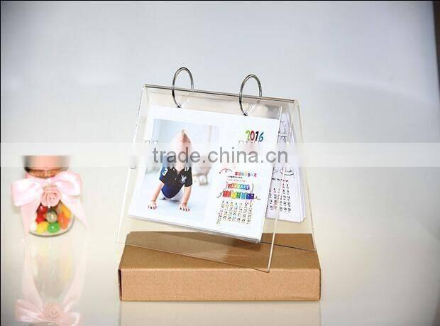 clear acrylic table calendar office calendar 4x6