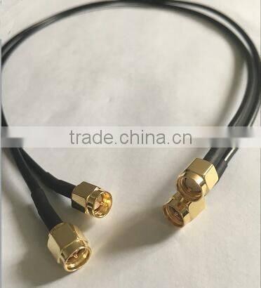 RF cable assembly SMA male to male cable with RG174