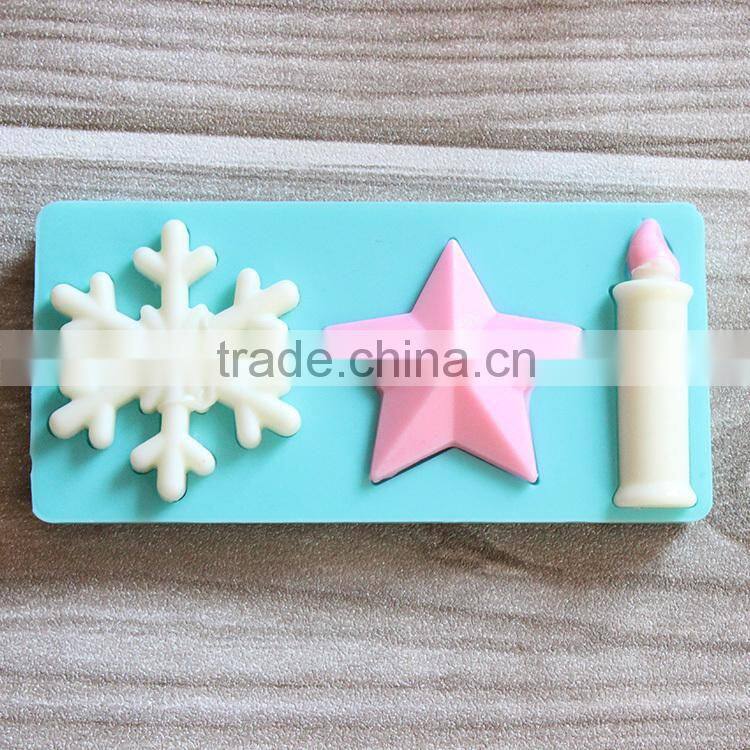 2015 New Hot Selling Christmas Decoration Silicone Cake Baking Mould