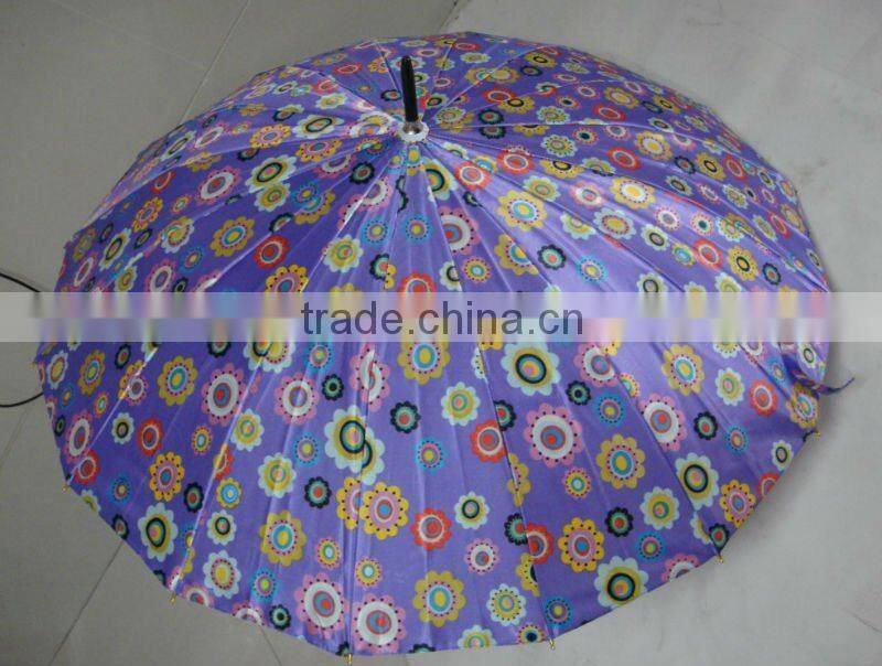 wholesale umbrella,satin umbrella,flower pattern umbrella