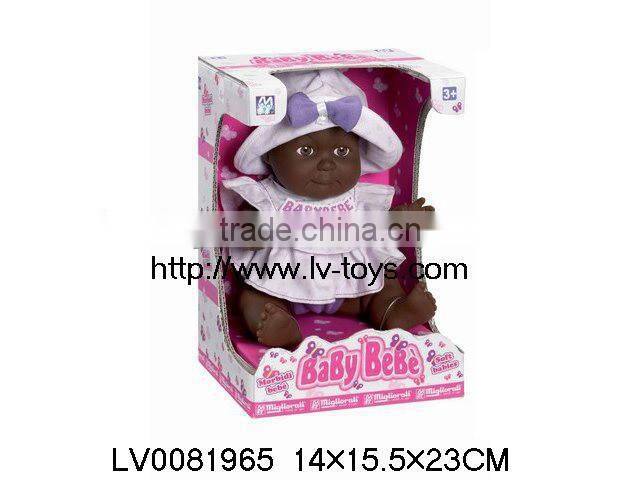 Hot Selling new product 15 Inch plush baby doll with go-cart made in China for kids play